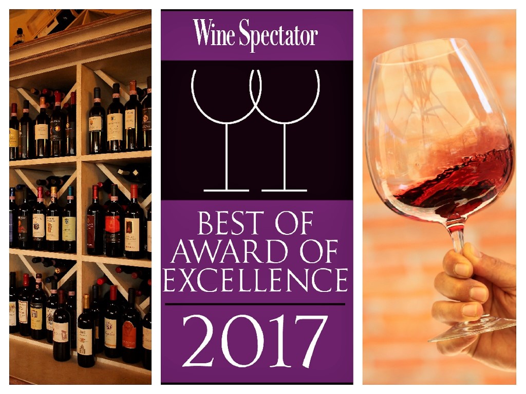 Wine Spectator Award 2017 Best of Award of Execellence for Ristorante Walter Redaelli