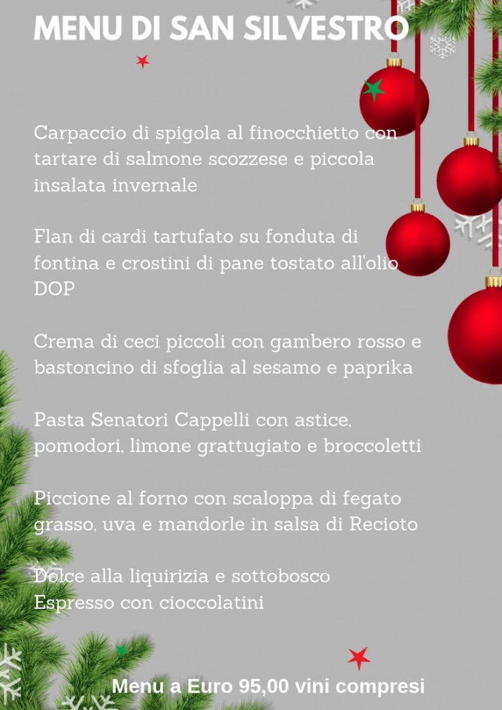 Menu di San Silvestro