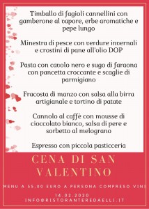 CENA SAN VALENTINO 2020